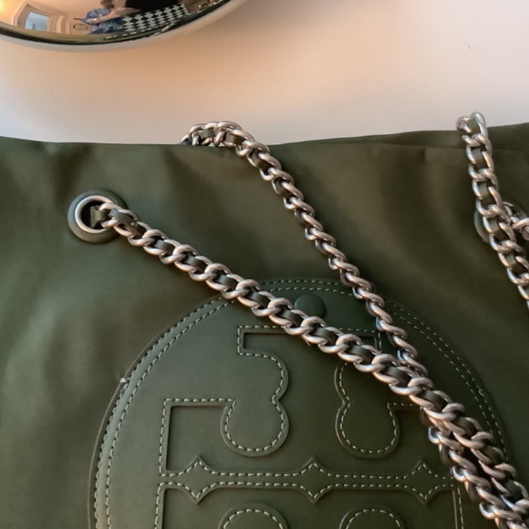 Tory Burch Women's Ella Chain Tote, Olive Green - Picture 5 of 10